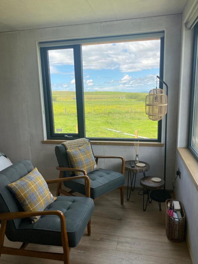 Unique Luxurious Cabin On Sea View Working Croft Garrabost Esterno foto